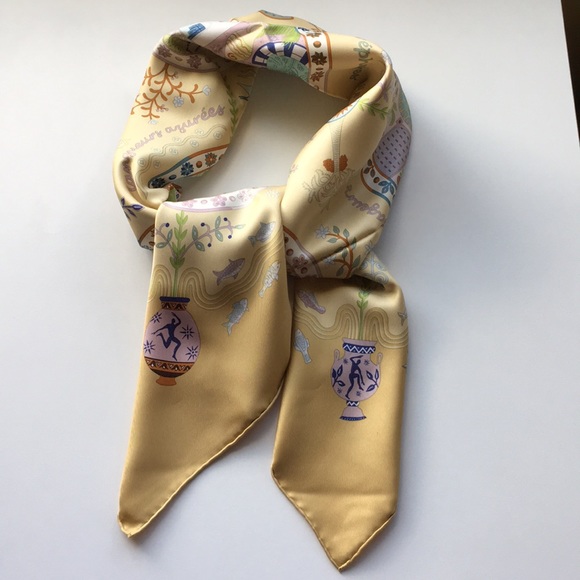 Authentic Hermès 100% Silk 90 cm Scarf “Escales Mediterraneennes” - Picture 13 of 13